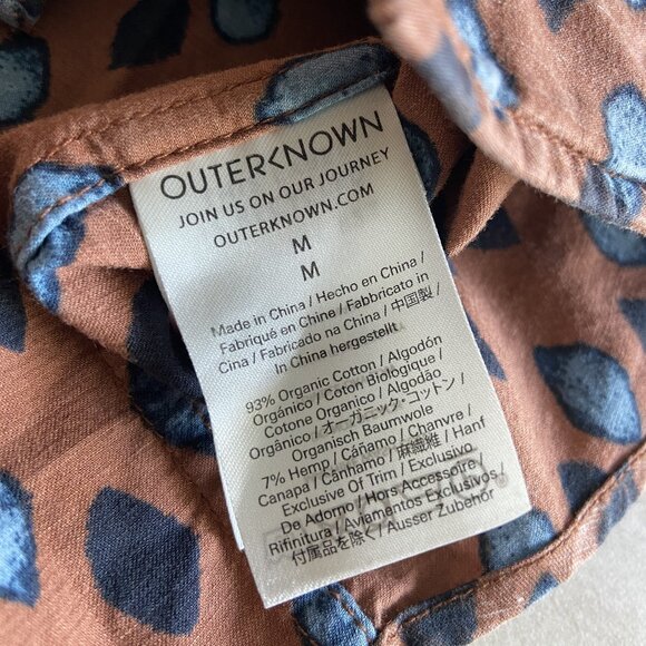 Outerknown BBQ Shirt in Sepia Watermark ASO John B Outer Banks - Picture 5 of 6